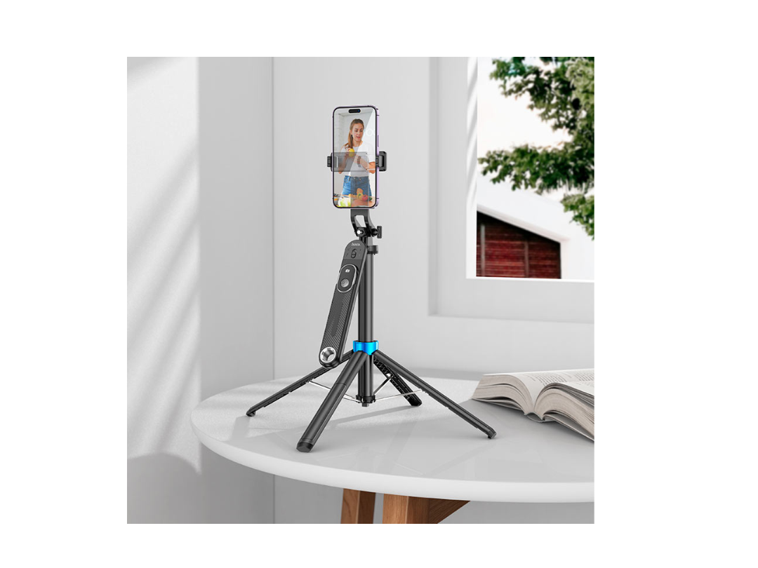 Hoco K22 Tabletop Holder – 360° Adjustable Stand for Live Broadcasts Hoco K22 Tabletop Holder – 360° Adjustable Stand for Live Broadcasts